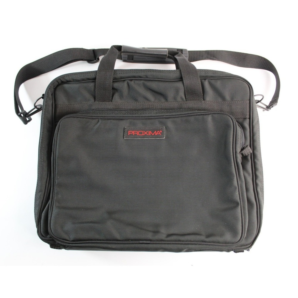 Proxima Executive Laptop Notebook Bag Carrying Case W Shoulder Strap Black EUC